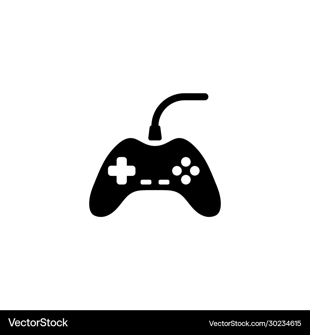 Game controller gamepad joystick flat icon Vector Image
