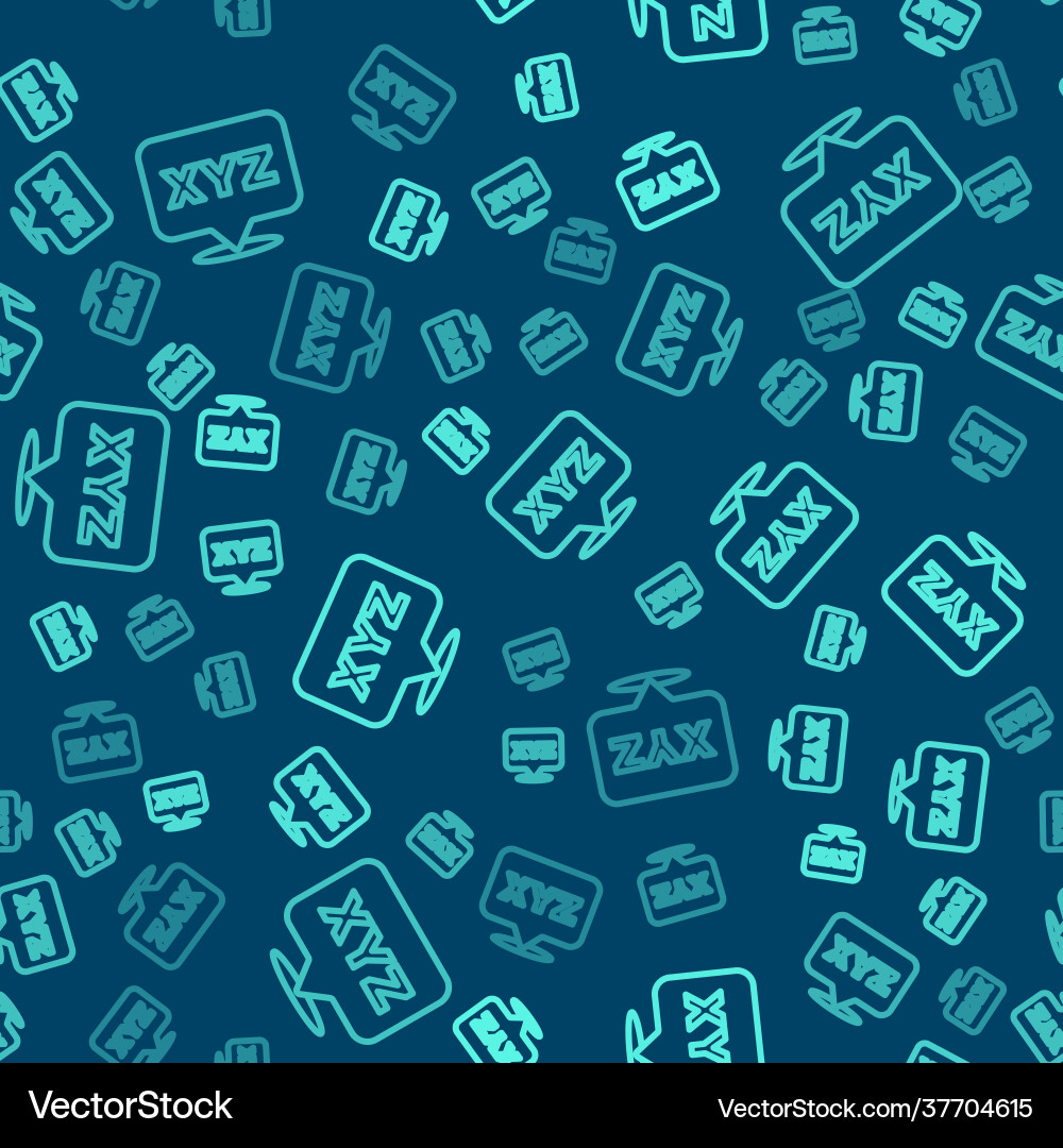 Green line xyz coordinate system icon isolated Green line xyz coordinate system icon isolated vector image