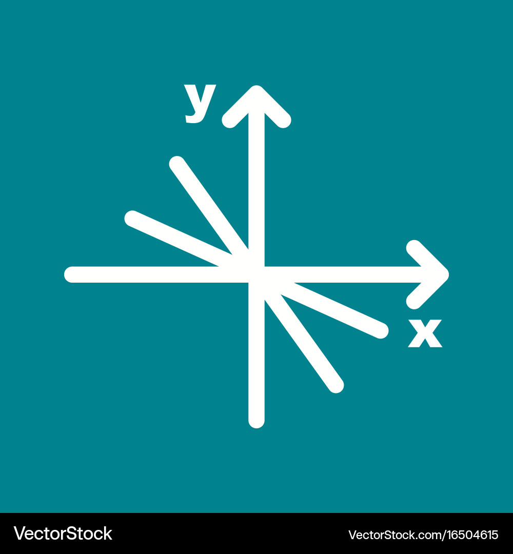 Linear function vector image