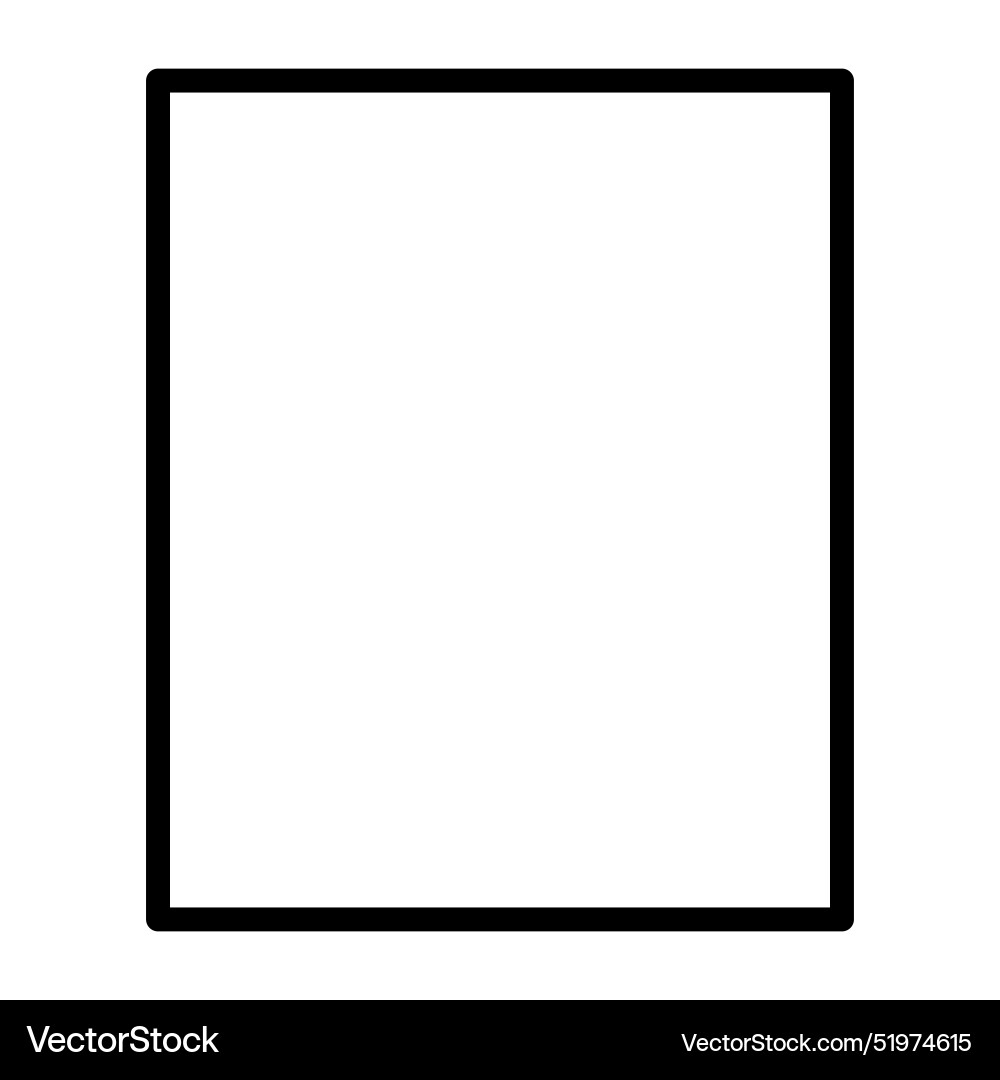 Paper document file icon in thin line style vector image