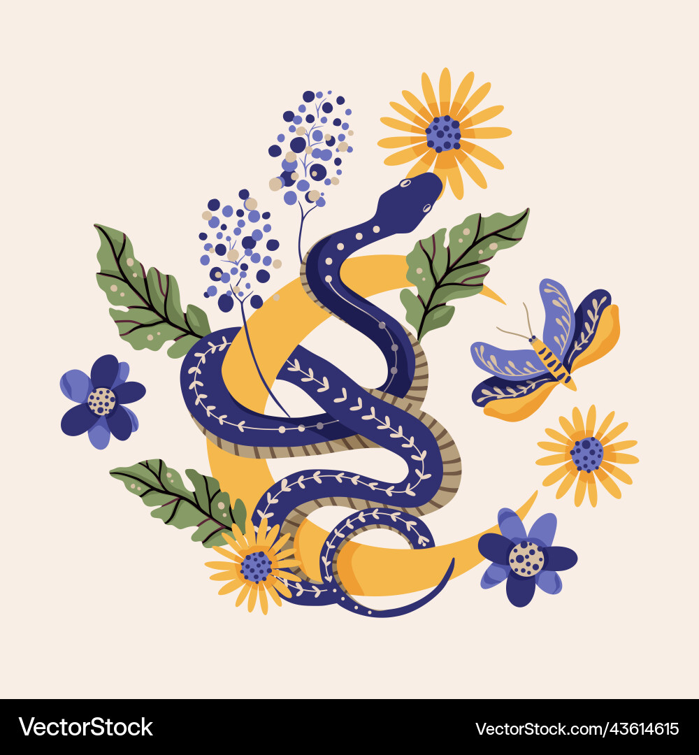 Snakes design Royalty Free Vector Image - VectorStock