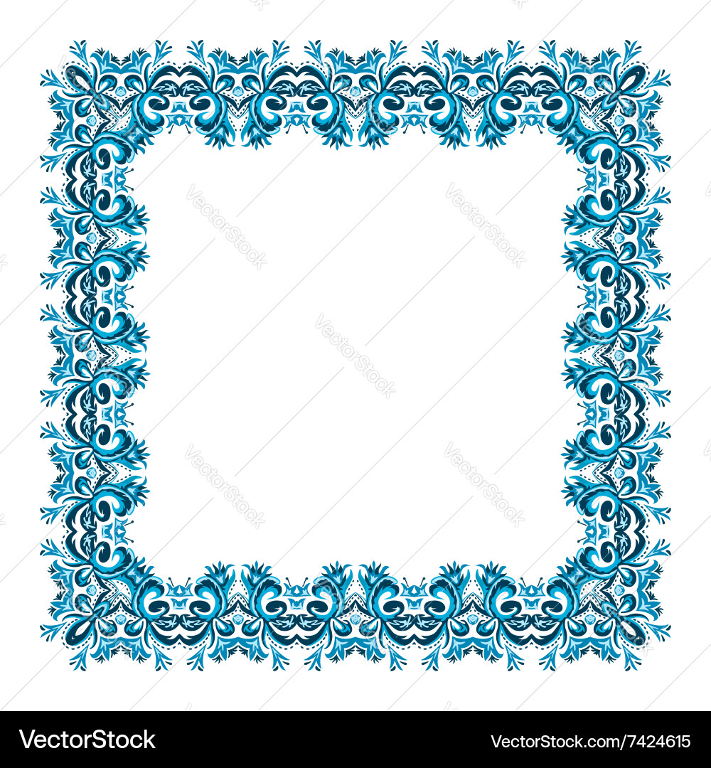 Square frame from abstract element vector image