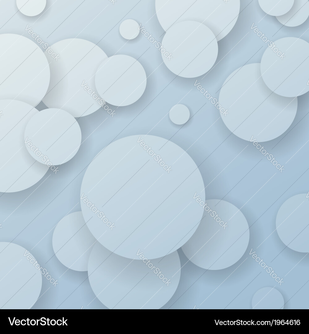 Abstract background with paper circle elements vector image