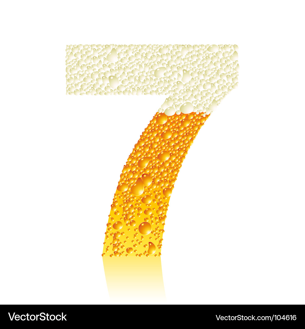 Alphabet beer Vector Image