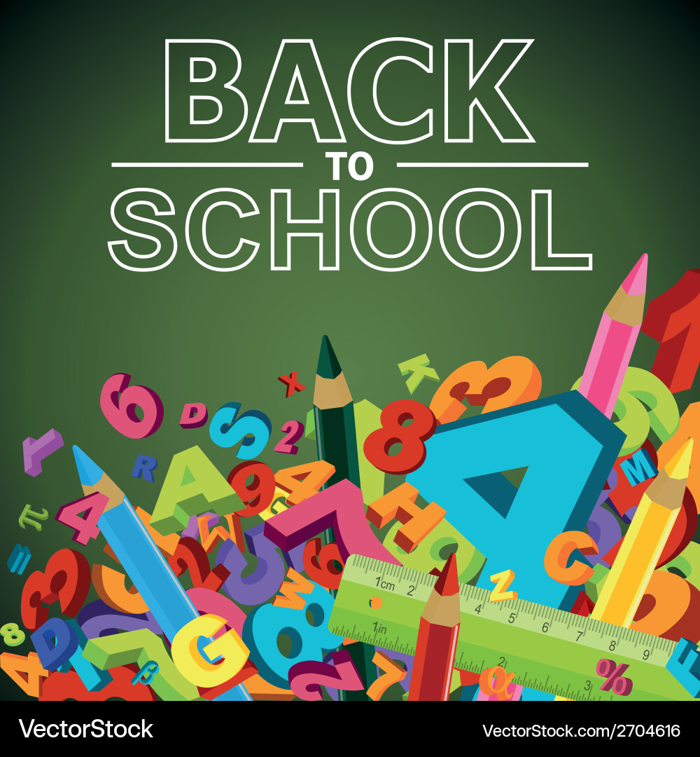 Back to School Education Background vector image