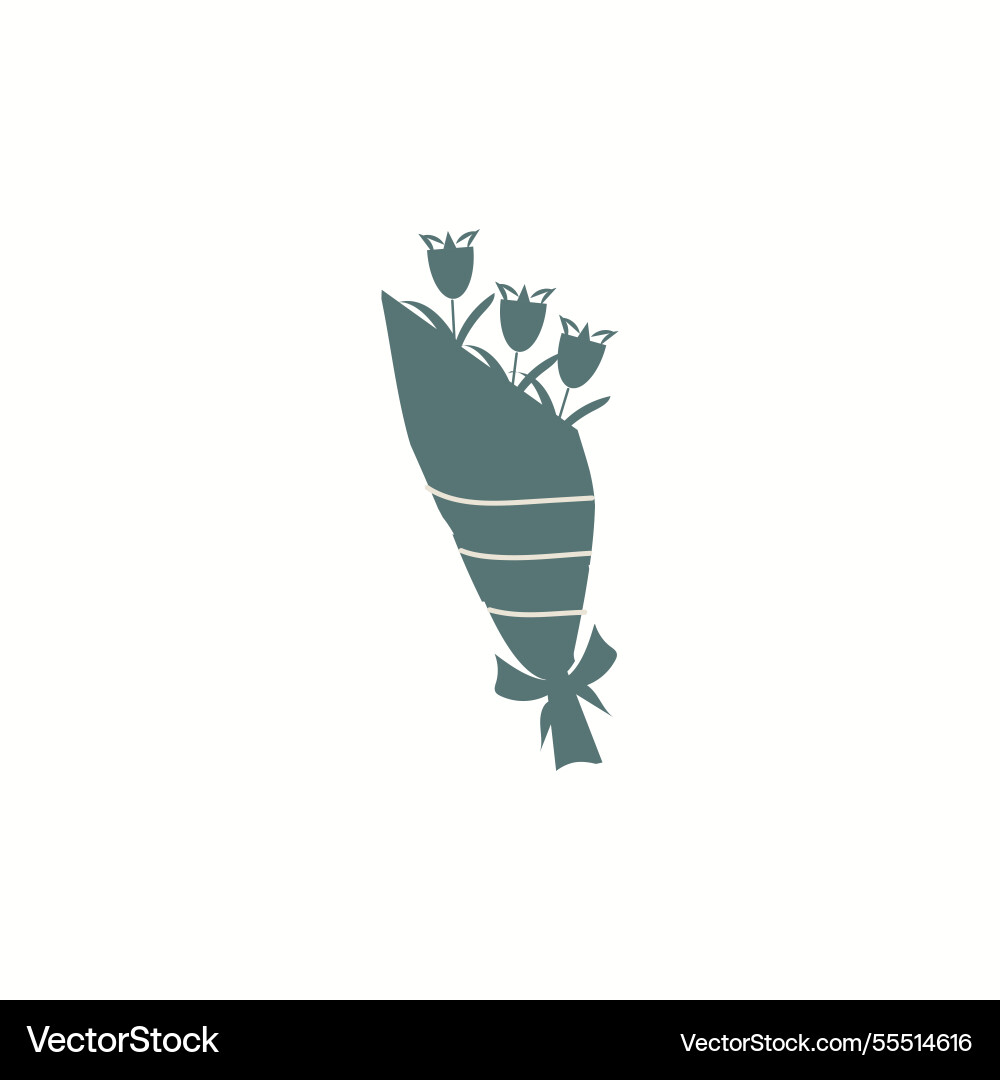 Blumenstrauß-Symbol auf dem Hintergrund Blumenstrauß-Symbol auf dem Hintergrund vektorbild