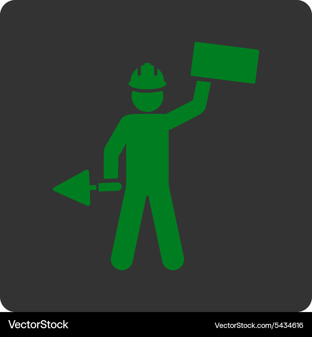 Builder icon from basic plain set Vector Image