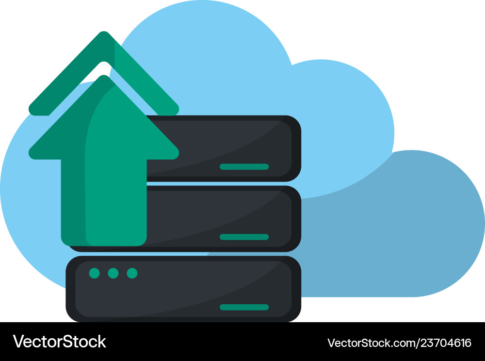 Cloud computing technology Vector Image