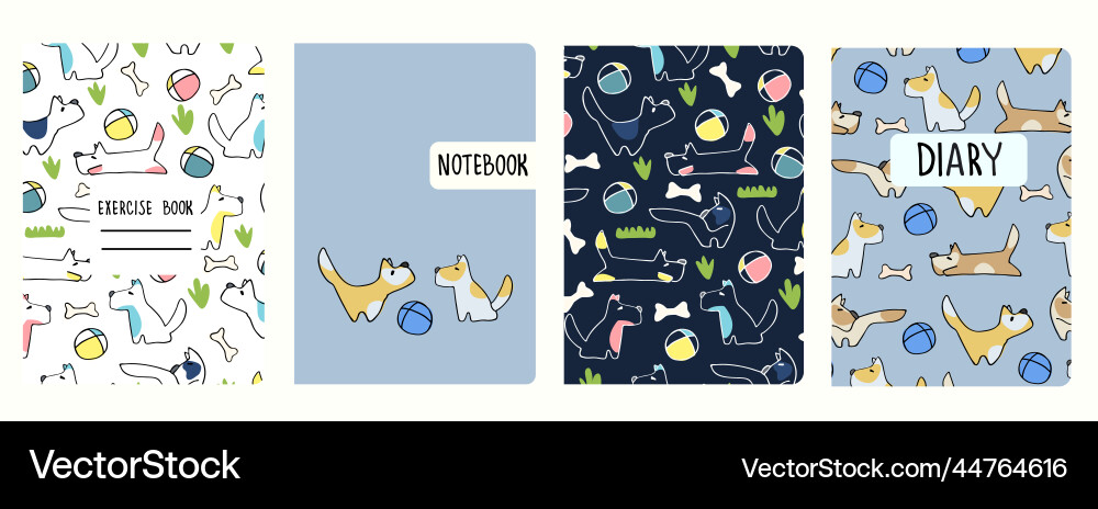 Cover page templates based on seamless patterns Cover page templates based on seamless patterns vector image