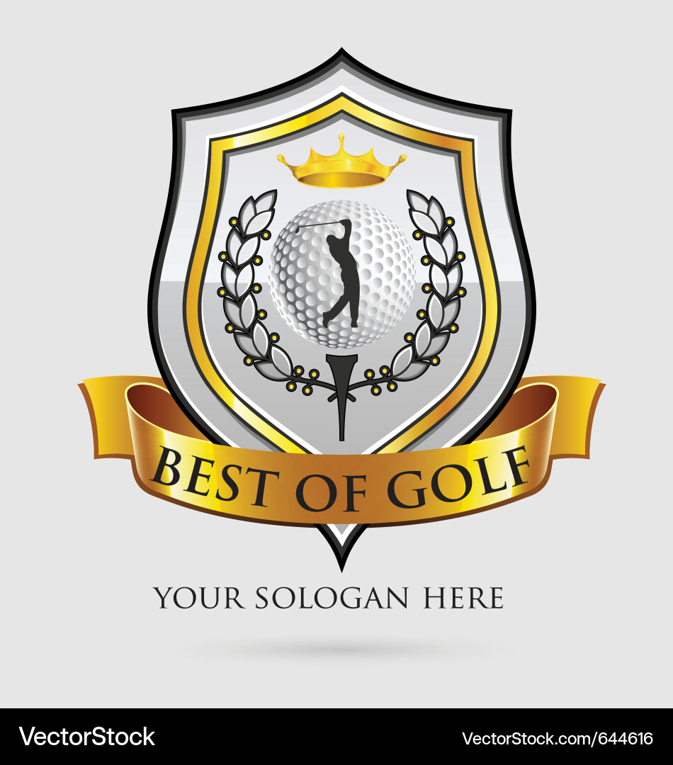 Golf Course Landscape Vector Image