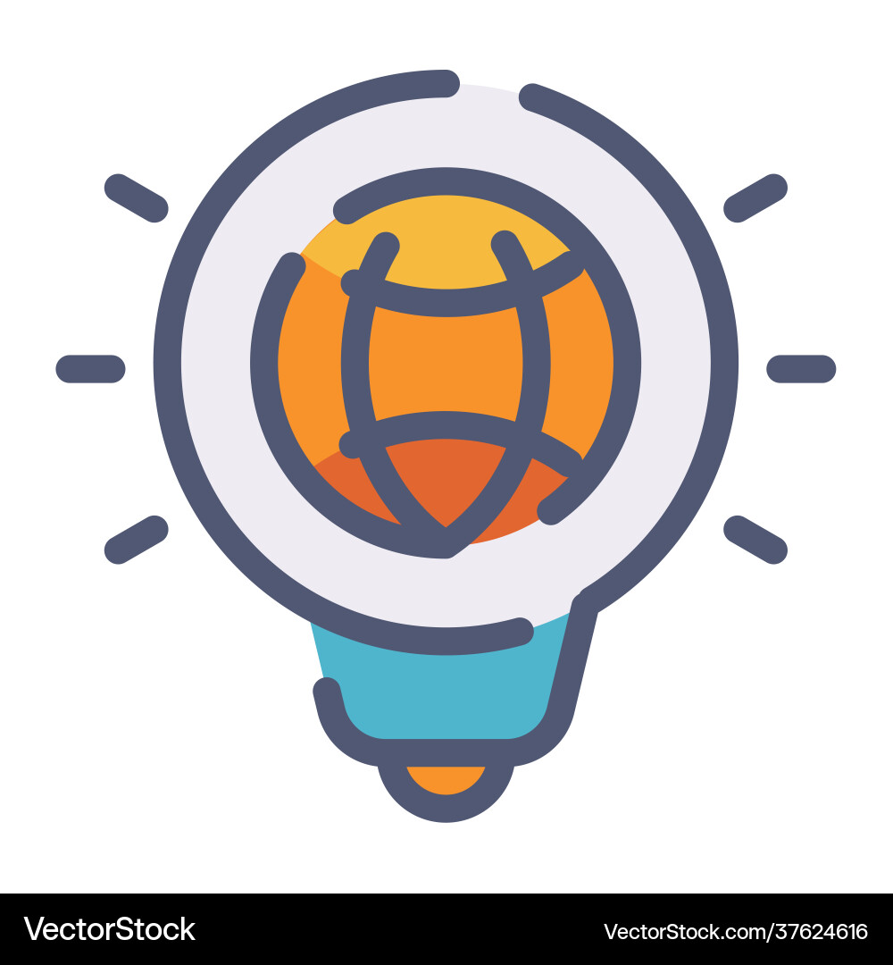 Idea creative seo optimize single isolated icon vector image