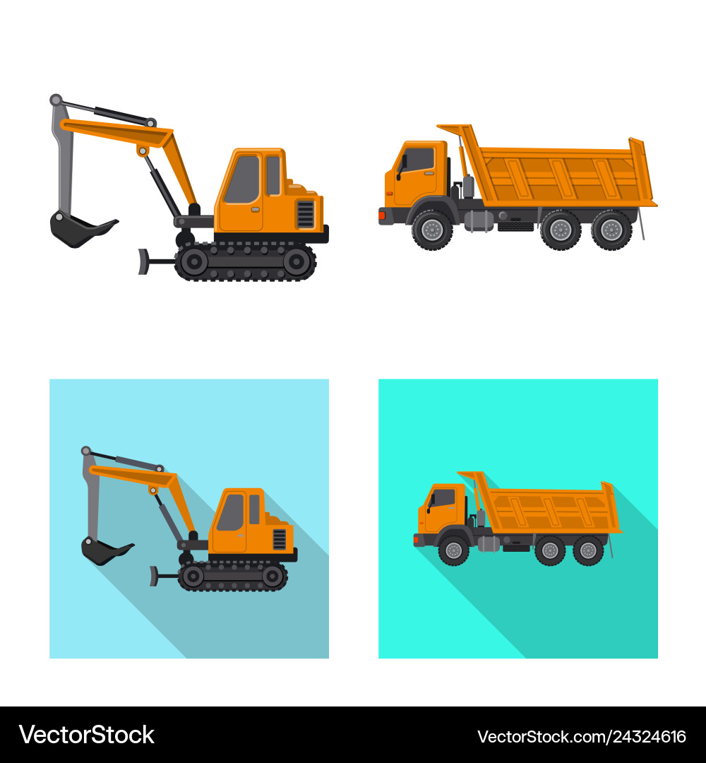 Isolated object of build and construction icon Isolated object of build and construction icon vector image