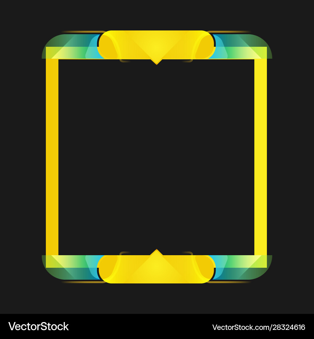 Modern frame design concept for game element Modern frame design concept for game element vector image