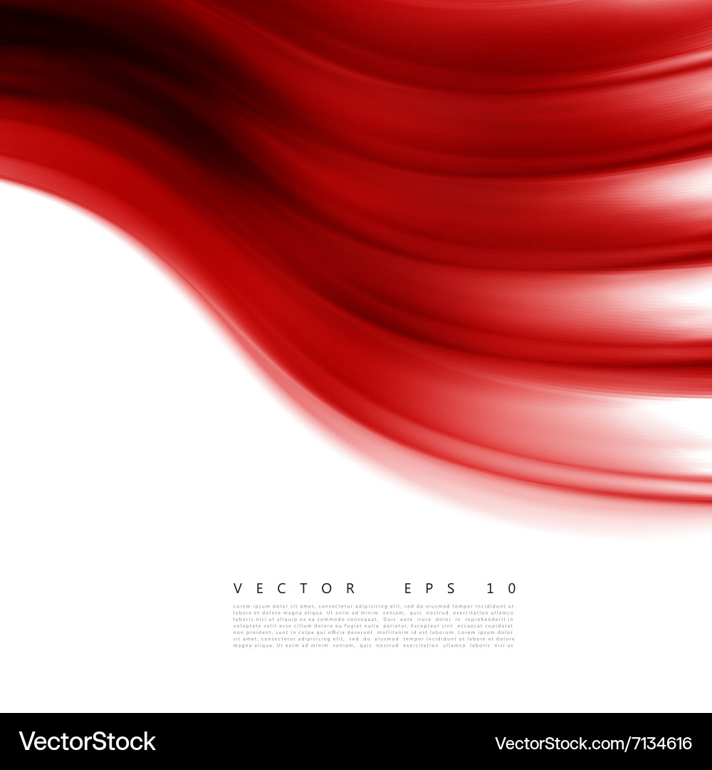 Red background curve Vector Image
