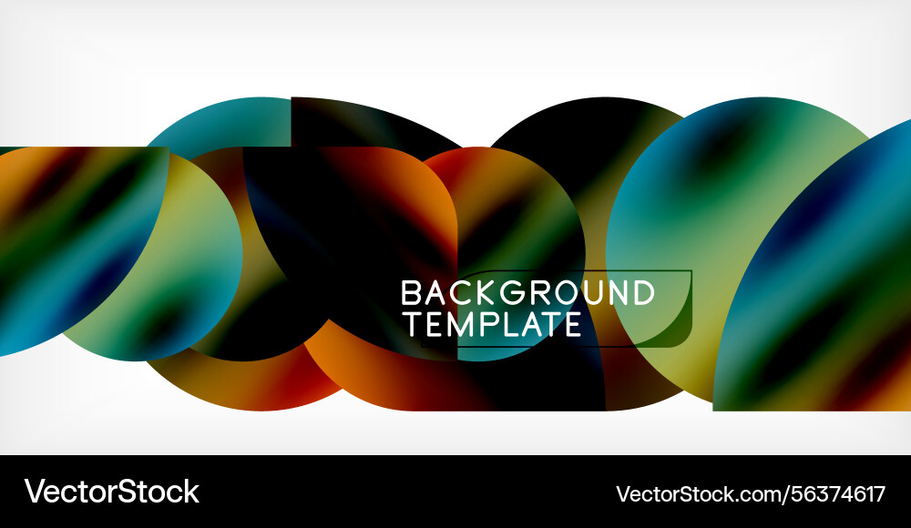 Abstract colorful shapes overlap creating dynamic Abstract colorful shapes overlap creating dynamic vector image