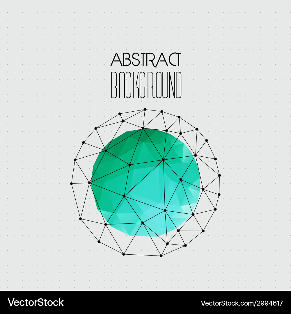Abstract geometric background with triangle Vector Image