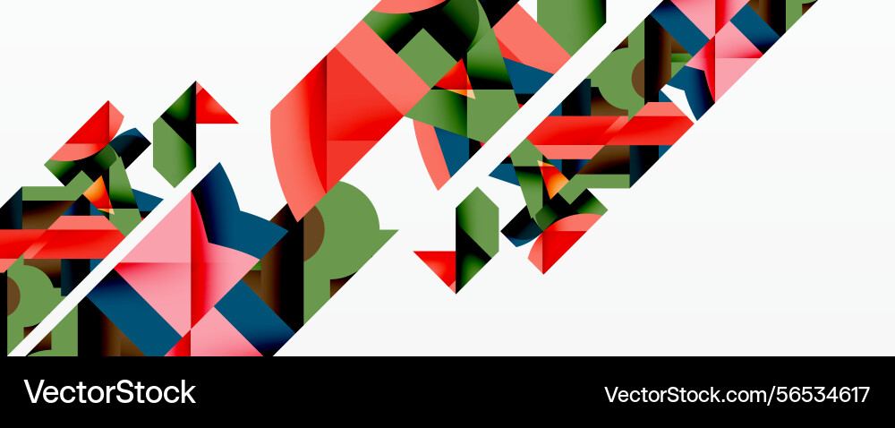 Abstract geometric composition shapes overlap Abstract geometric composition shapes overlap vector image
