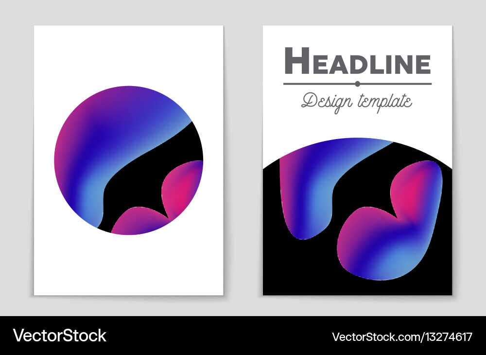 Abstract layout background set for art vector image