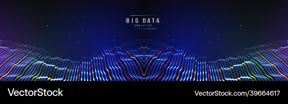Business intelligence technology background binary Business intelligence technology background binary vector image