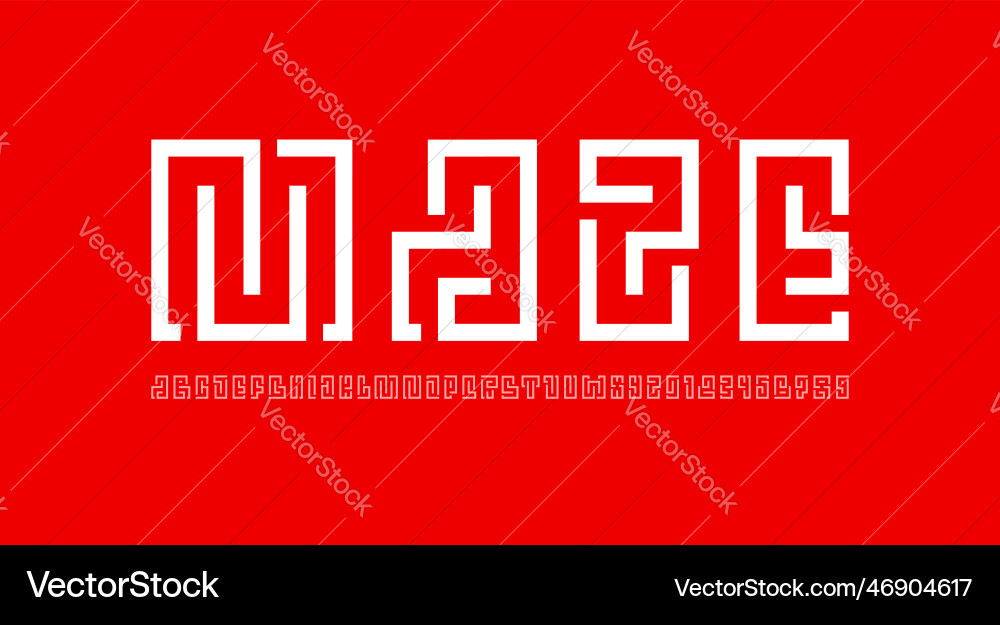 Child font alphabet from segment line kids style Child font alphabet from segment line kids style vector image