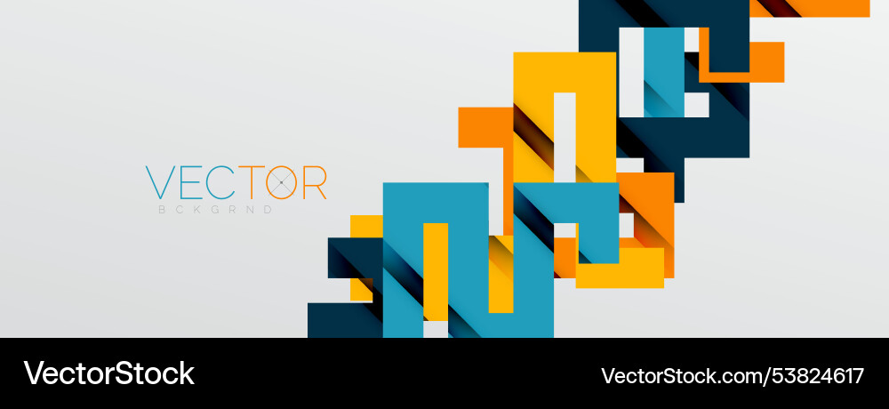 Color bend lines with shadow texture effect vector image