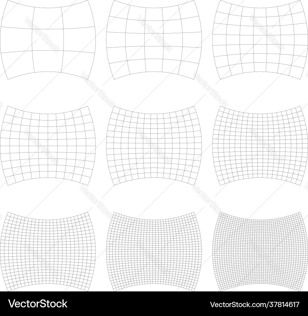 Grid mesh lattice grating with distort deform Grid mesh lattice grating with distort deform vector image