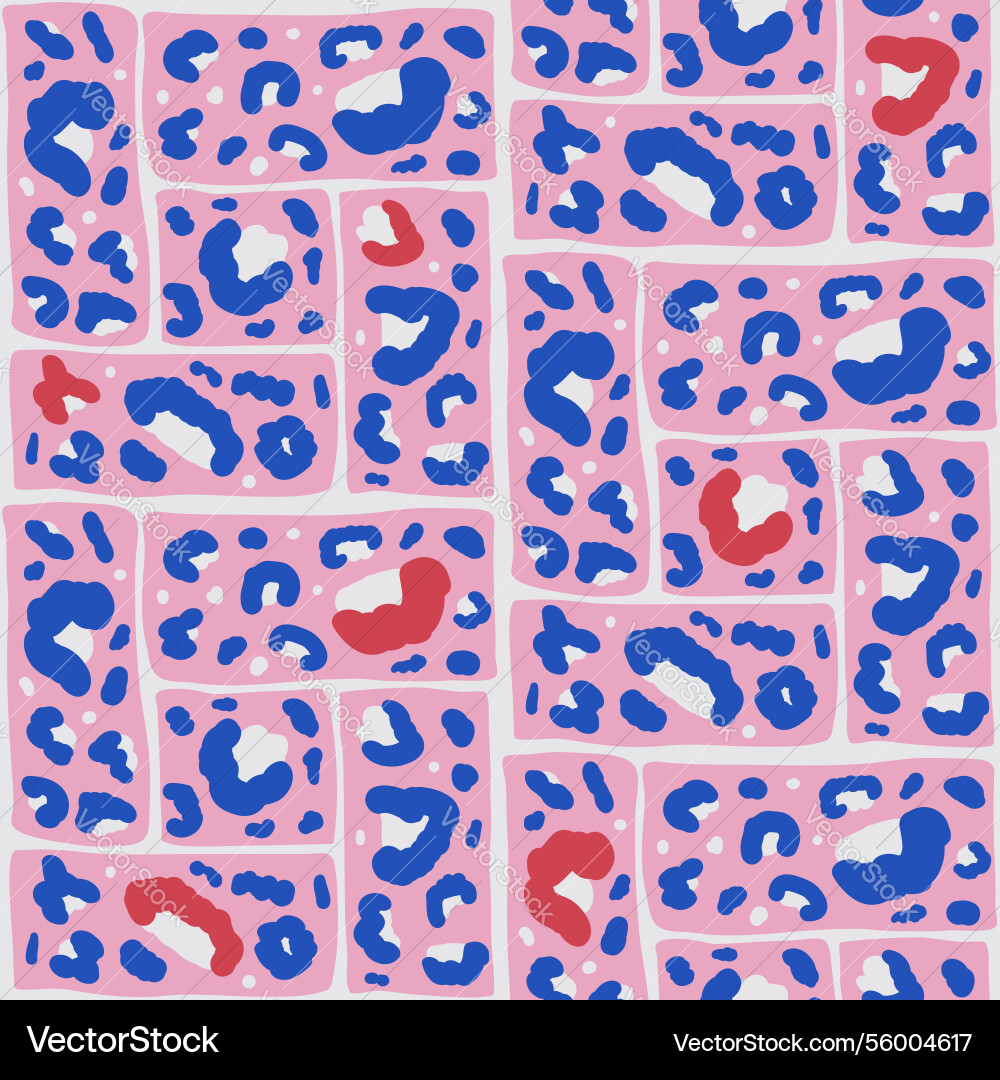 Leopard abstract monochrome seamless pattern vector image