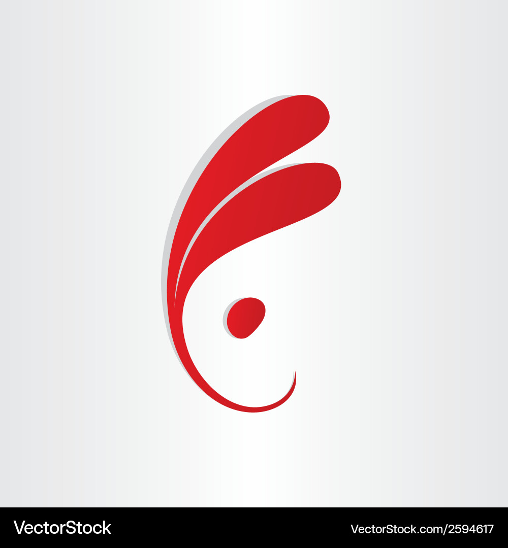 Rabbit symbol abstract easter design element Vector Image