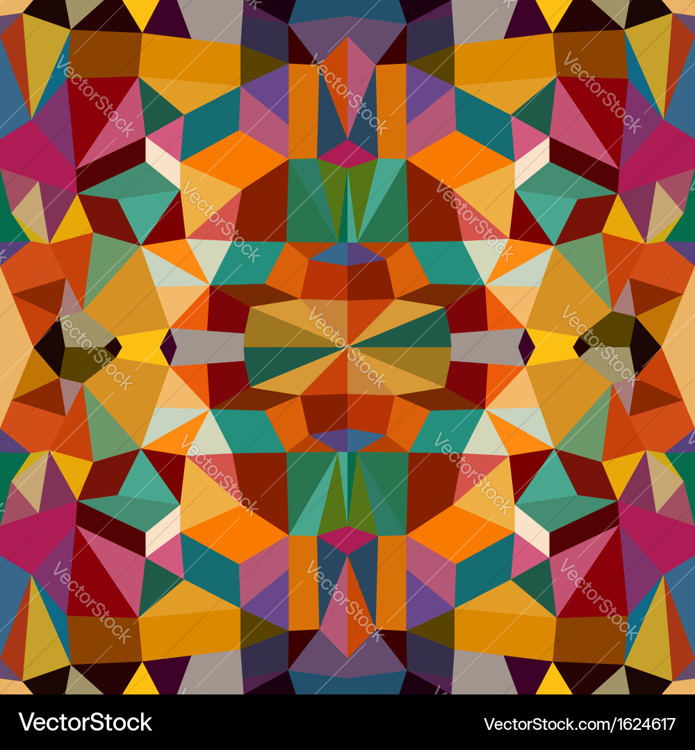 Retro triangles seamless pattern background eps10 vector image
