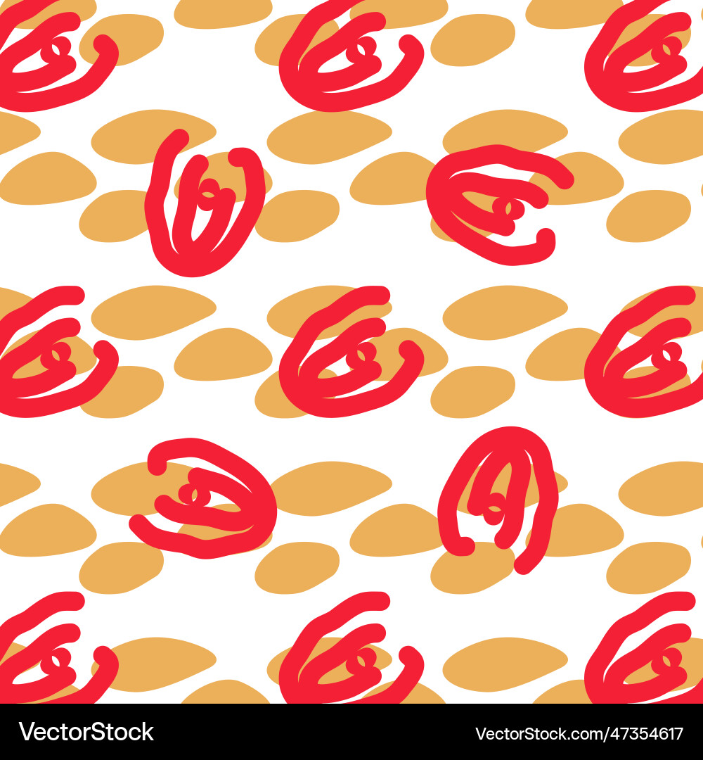 Seamless summer color pattern of abstract shapes Seamless summer color pattern of abstract shapes vector image