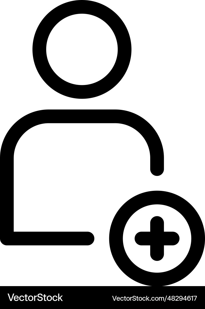 User add icon User add icon vector image