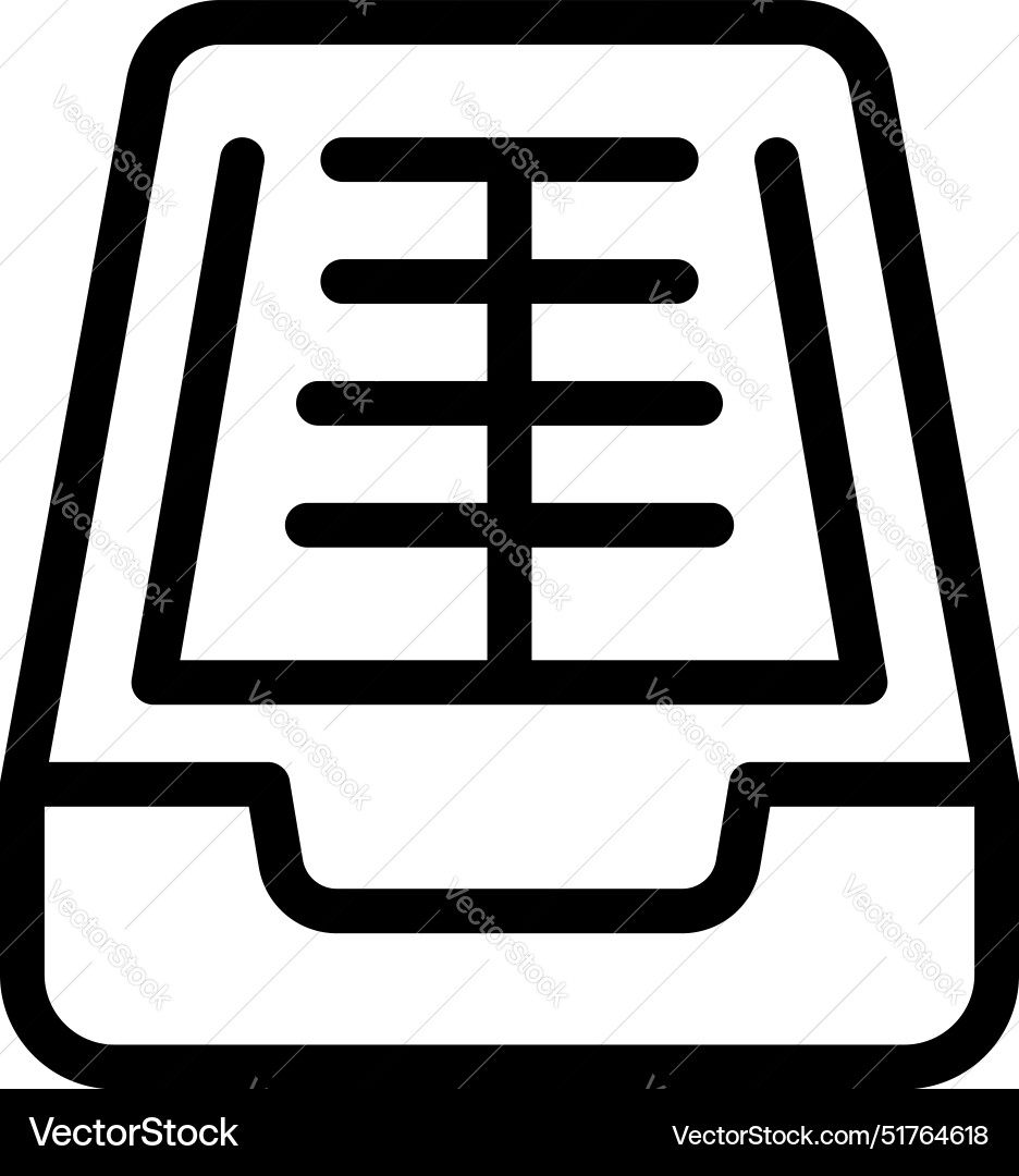 Archive box with index dividers for organizing Archive box with index dividers for organizing Vector Image