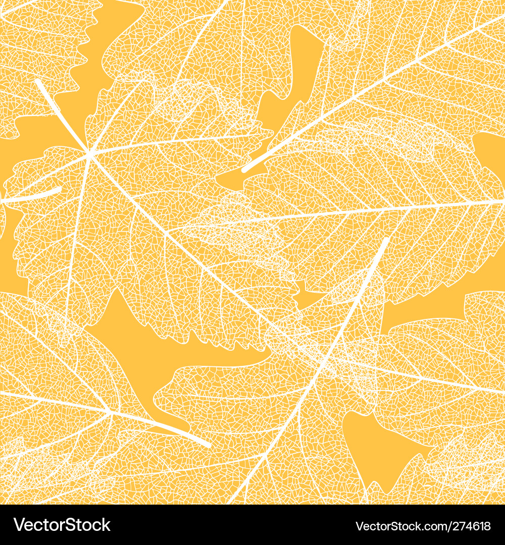 Autumn leaves pattern Royalty Free Vector Image