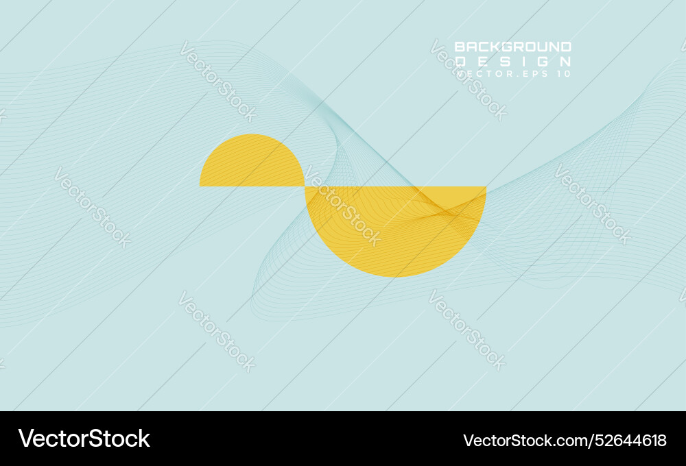Flowing wave of stripe dynamic pattern minimalist Vector Image