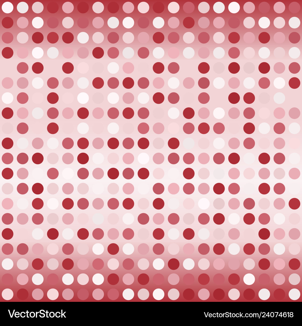 Gradient polka dot pattern seamless background vector image