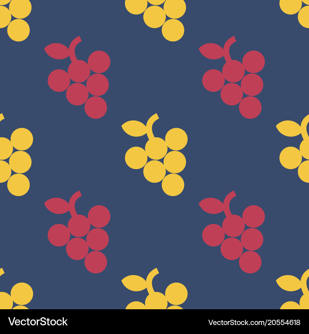 Grape simple seamless pattern vector image