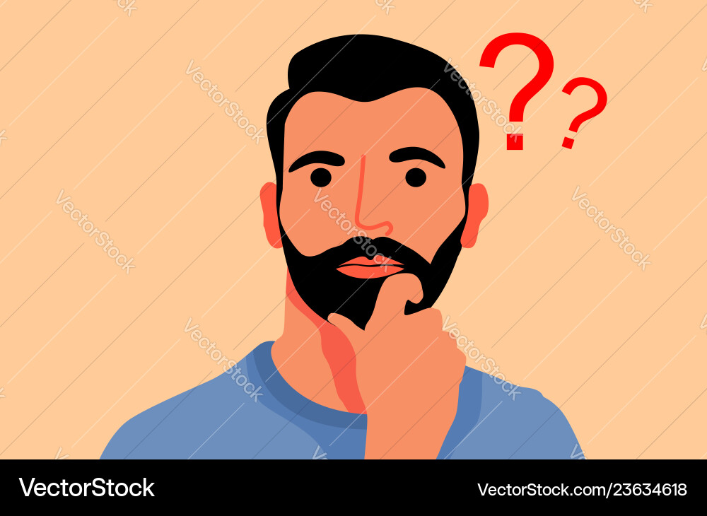 Man in ask flat design vector image