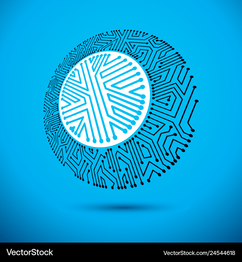 Microchip design cpu information communication Microchip design cpu information communication vector image