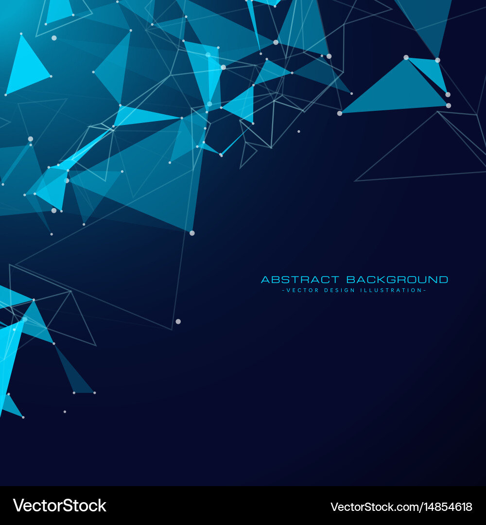 Modern Technology Background with Mesh Vector Image