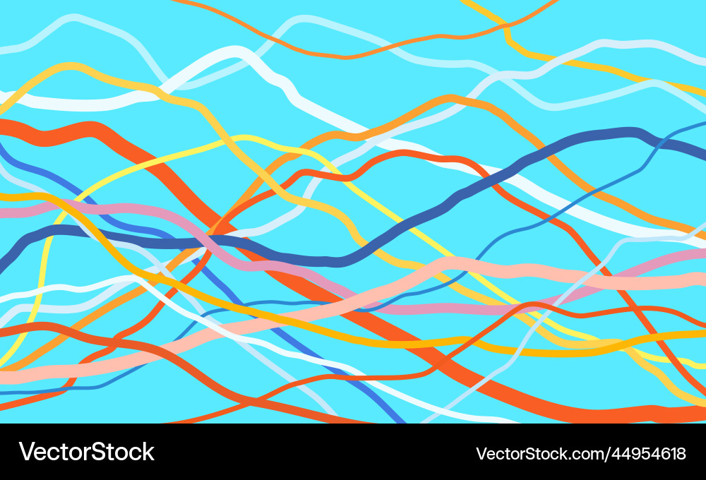 Multicolor curve lines abstract background Multicolor curve lines abstract background vector image