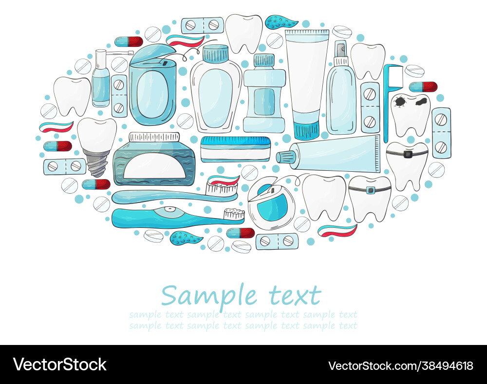 Oval set design elements text Oval set design elements text vector image