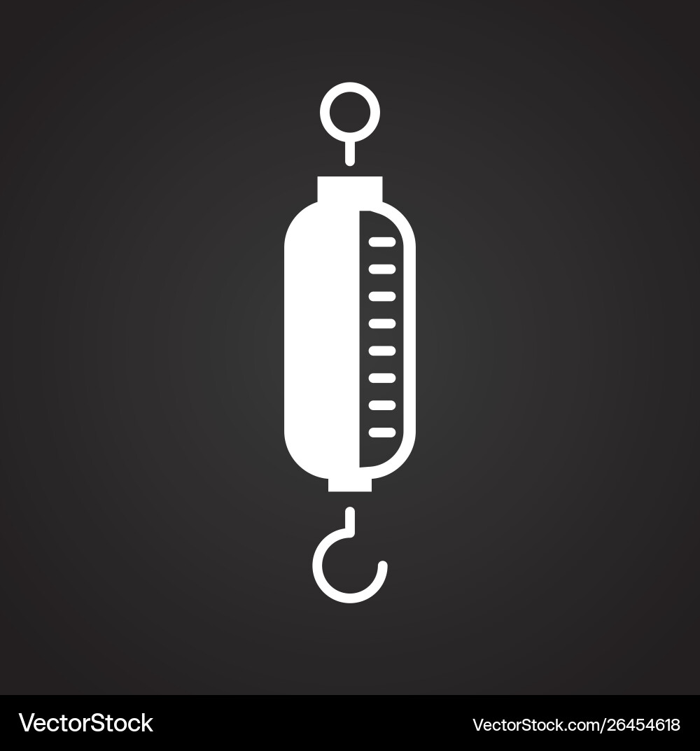 Scale icon on background for graphic and web Scale icon on background for graphic and web Vector Image