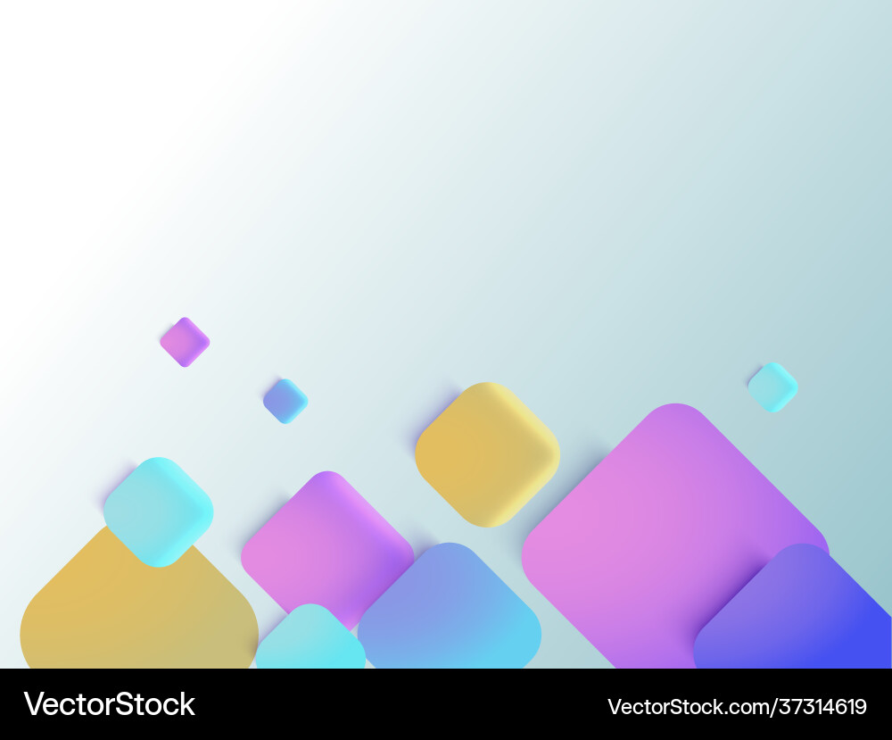Abstract background with colorful squares vector image