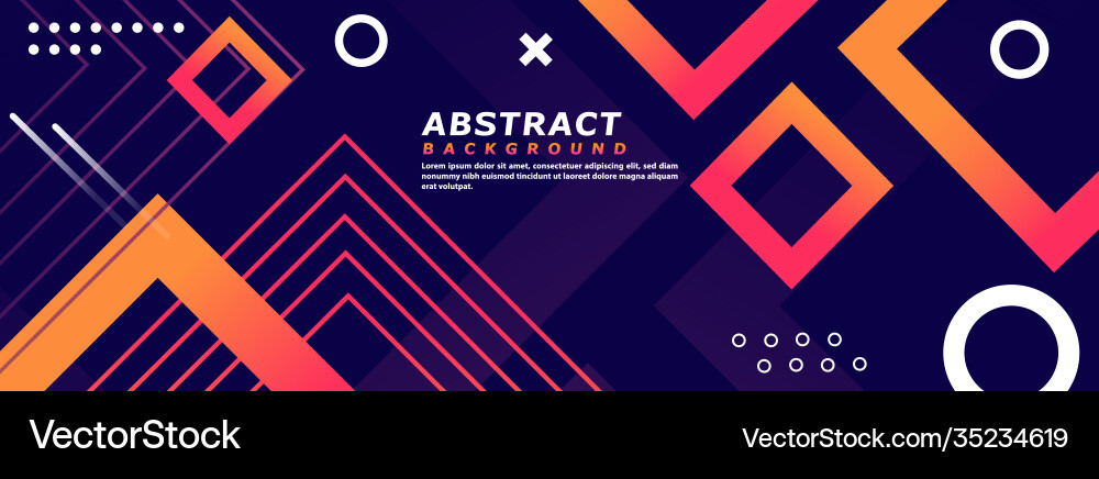 Abstract geometric shape background design usable Vector Image