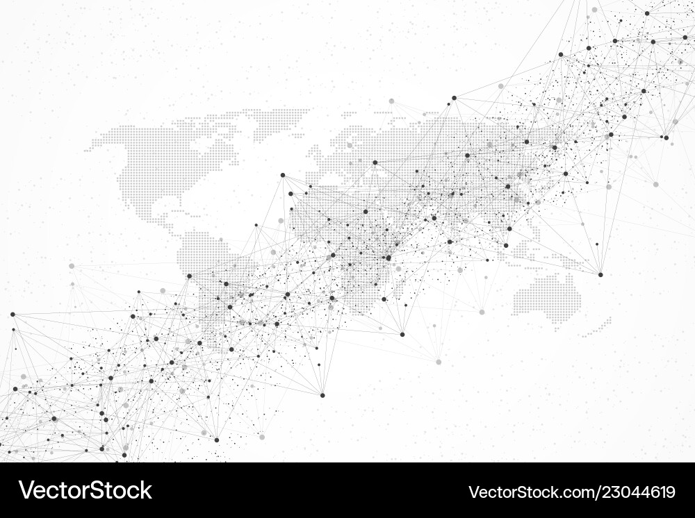 Abstract polygonal background with connected lines Abstract polygonal background with connected lines vector image