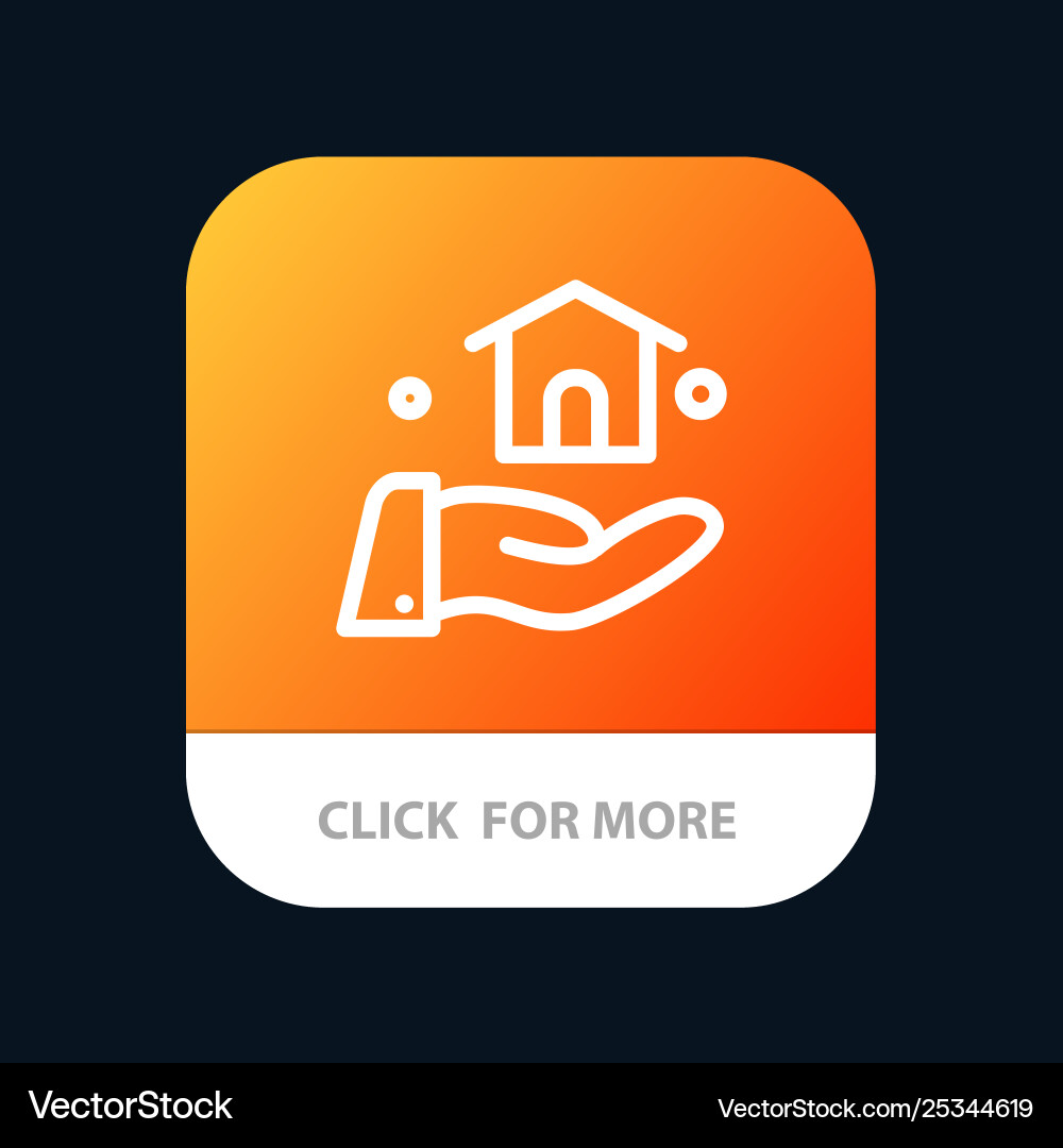Building build construction mobile app button vector image