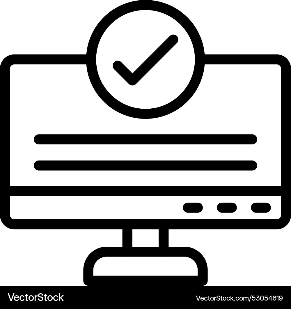 Checking icon design Vector Image