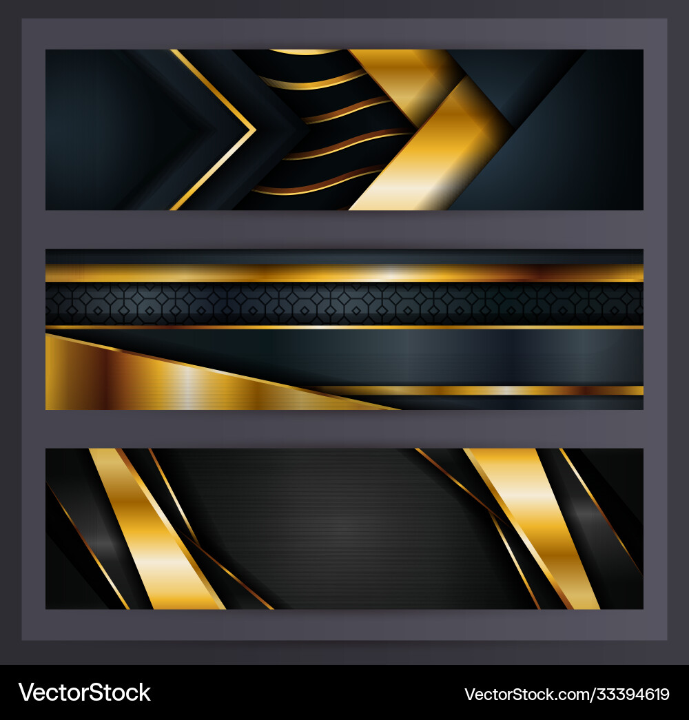 Horizontal banner set collection with various Horizontal banner set collection with various vector image