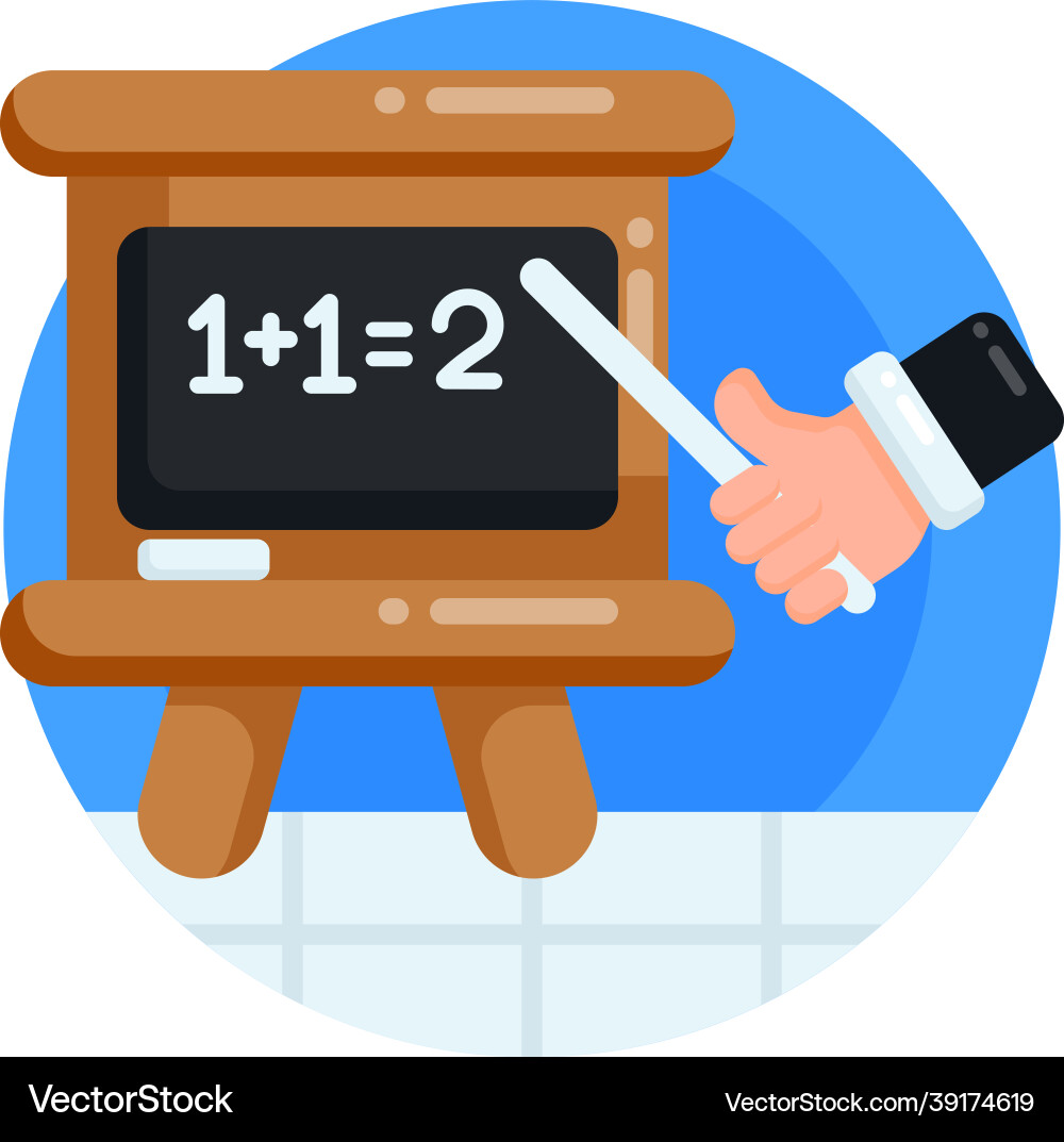 Maths lecture vector image