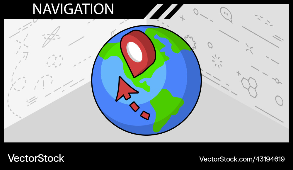 Navigation isometric design icon web 3d colorful Navigation isometric design icon web 3d colorful vector image